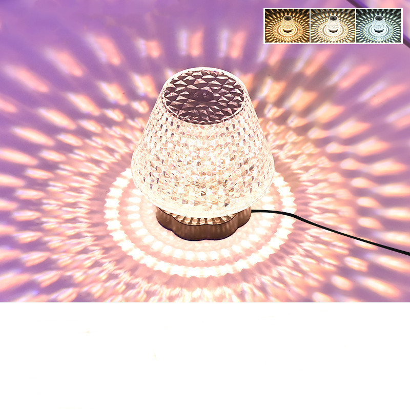 Diamond Crystal Lamp Table Light USB Touch Sensor Bar Table Lamp Dimming Beside Lamp LED Night Light For Restaurant Wedding - Image 10