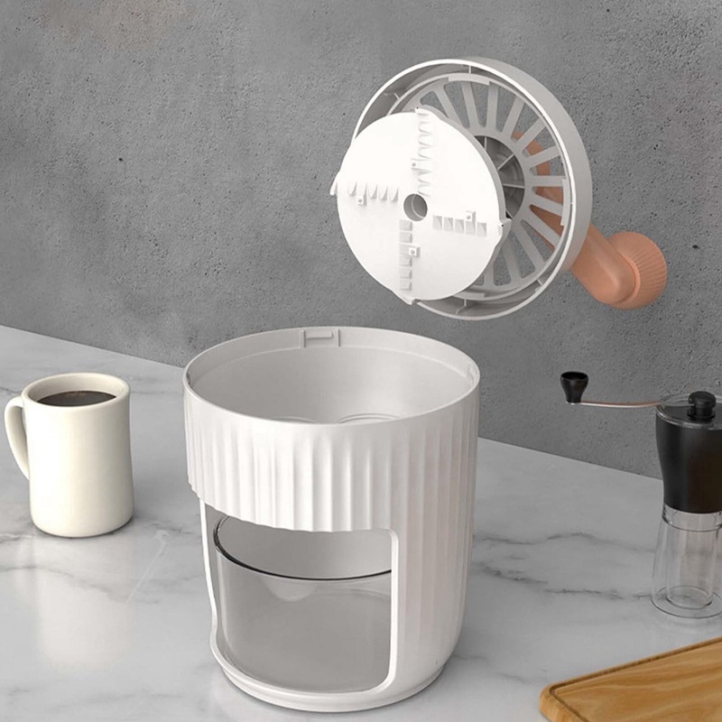 Hand-cranked Ice Shaving Machine Small Household Ice Crusher Hand-cranked Smoothie Machine Hail Ice Machine Kitchen Gadgets - Image 2