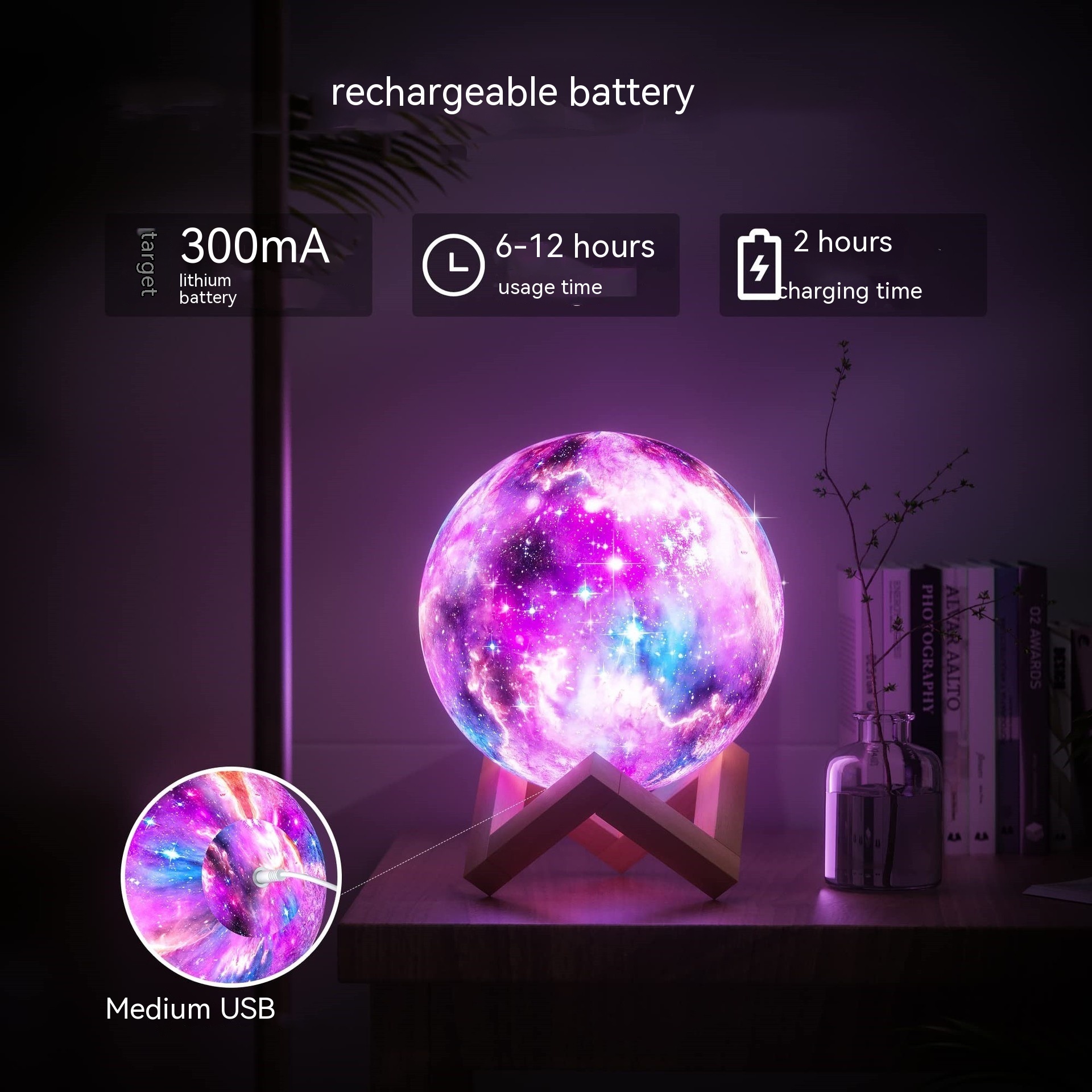 3D Printing Moon Light Galaxy Light - Image 3