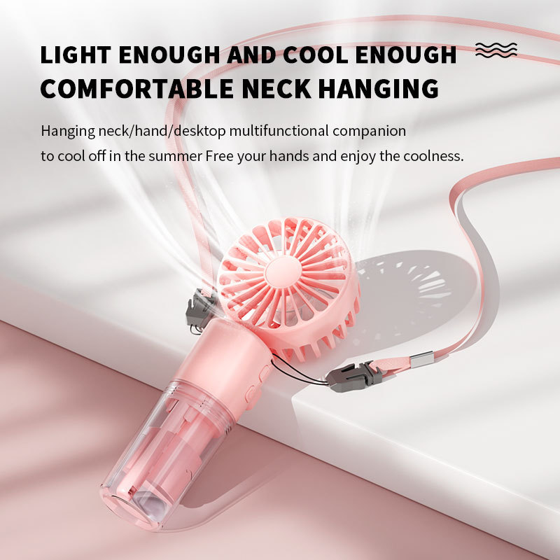 Portable Handheld Spray Fan 4-Speed Water Spray Mist Fan Summer Cooling Artifact USB Charging Summer Supplies Outdoor Mini Fan - Image 4