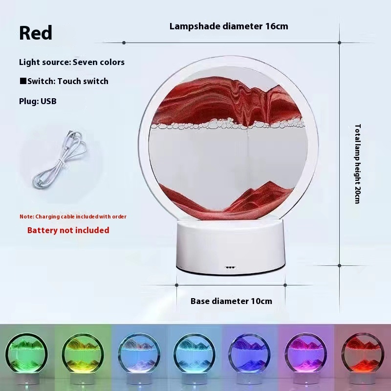 Creative 3D Quicksand Table Lamp Bedside - Image 7
