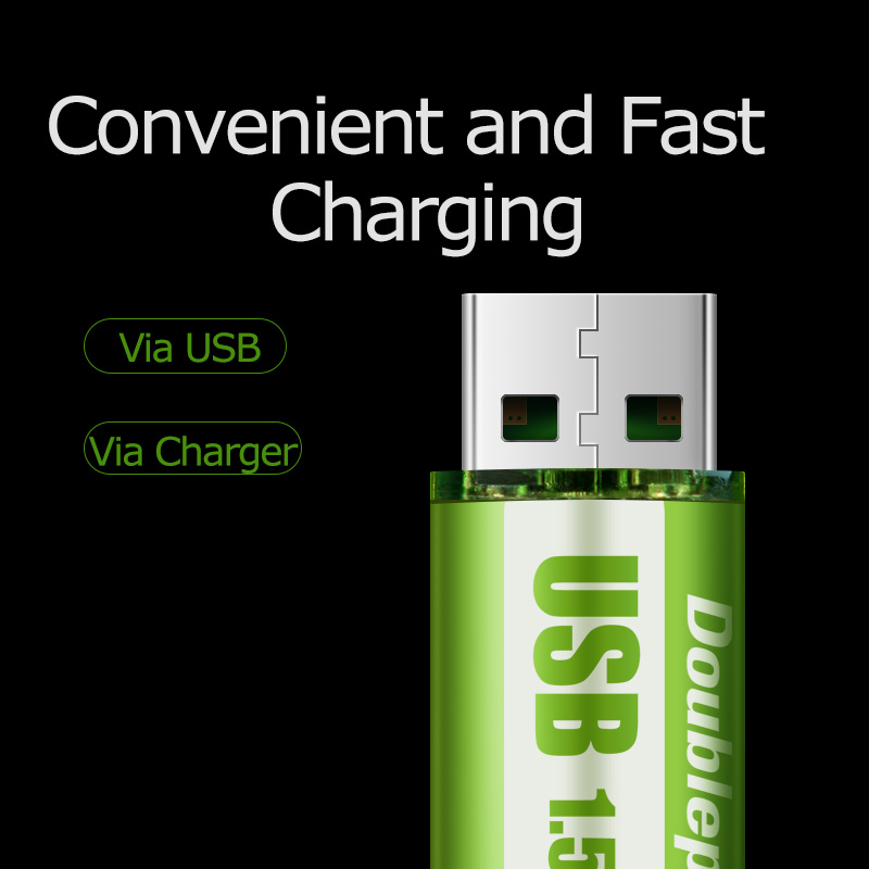 USB Rechargeable Battery No. 5, No. 7 Lithium Battery, Large Capacity 1.5v Constant Voltage AA - Image 3