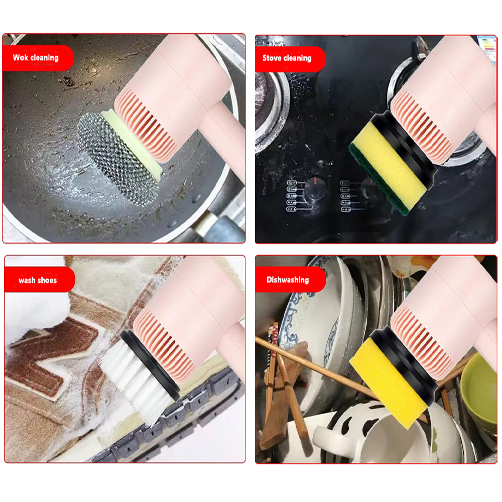 Electric Cleaning Brush Multifunctional Scouring Pad - Image 4