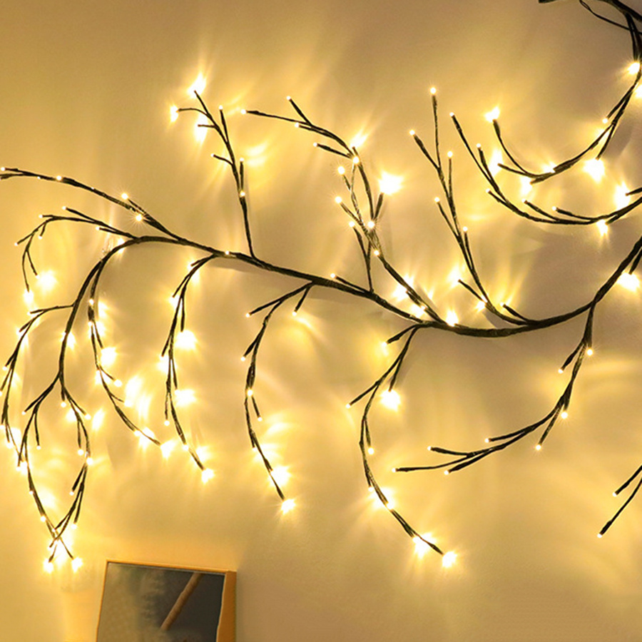 Vines With Lights Christmas Garland Light Flexible DIY Willow Vine Branch LED Light For Room Wall Wedding Party Decor - Image 5