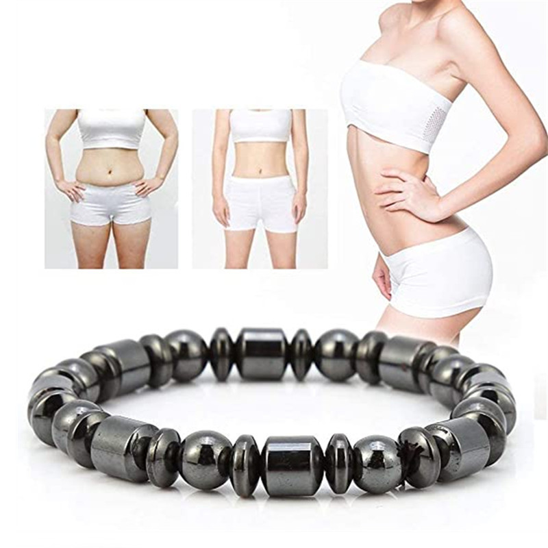 Weight Loss Magnet Bracelets For Women Men Pentagram Stone Magnetic Therapy Bracelets Pain Relief Slimming Health Jewelry