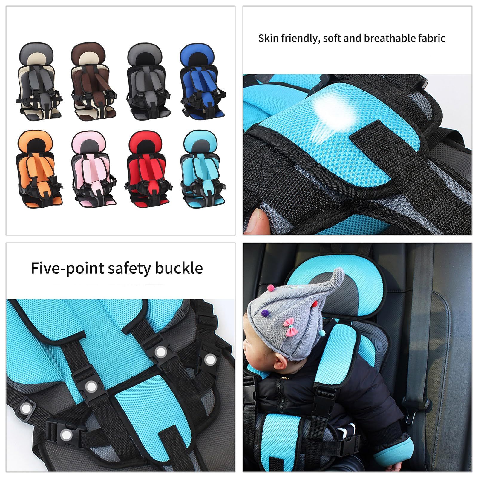 Infant Safe Seat Mat Portable Baby Safety Seat Children's Chairs Updated Version Thickening Sponge Kids Car Stroller Seats Pad - Image 2