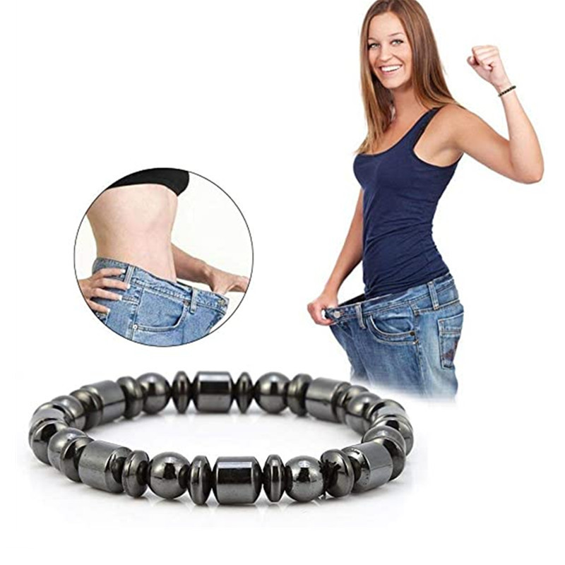 Weight Loss Magnet Bracelets For Women Men Pentagram Stone Magnetic Therapy Bracelets Pain Relief Slimming Health Jewelry - Image 2