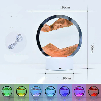 Creative 3D Quicksand Table Lamp Bedside - Image 4