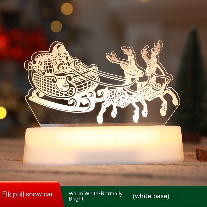 Christmas Decoration 3D Lamp Acrylic LED Night Lights New Year Valentines Day Christmas Kids Gift Christmas Ornaments - Image 7