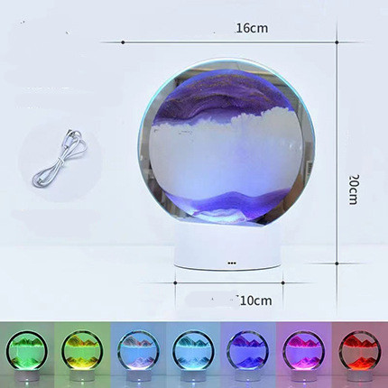 Creative 3D Quicksand Table Lamp Bedside - Image 6