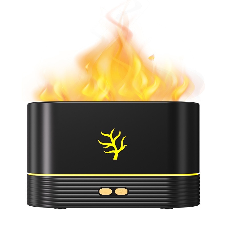 Flame Humidifier USB Smart Timing LED Electric Aroma Diffuser Simulation Fire Night Lamp Home Decor - Image 7