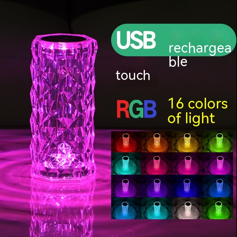 Crystal Rose Lamp Atmosphere Creative Led Table Lamp - Image 10
