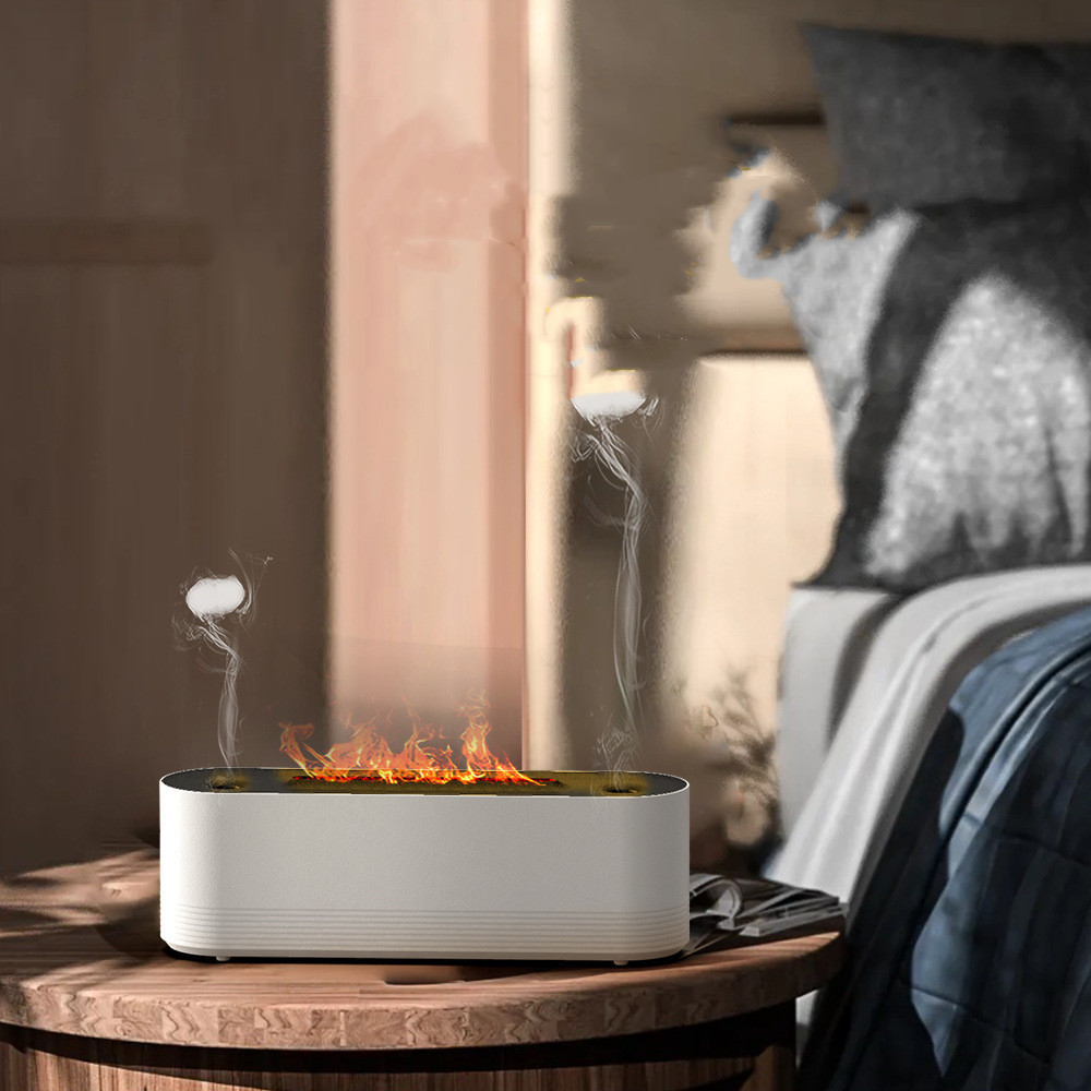 Flame Air Humidifier Ultrasonic 7 Colors Aroma Diffuser LED Cool Mist Maker Fogger Essential Oil Room Fragrance Office Home Decor - Image 9