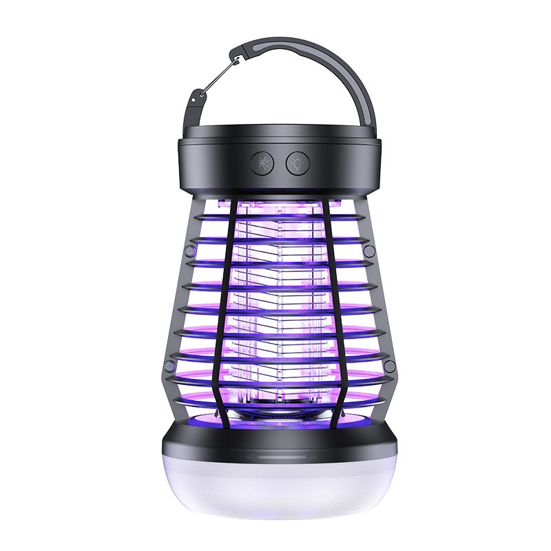 2in1 Mosquito Killer Lamp Electric Fly Catcher USB Rechargeable Electric Mosquito Swatter Electric Fly Trap With Night Light S0S Emergency Light Mosquito Killer Terrace Camping - Image 6