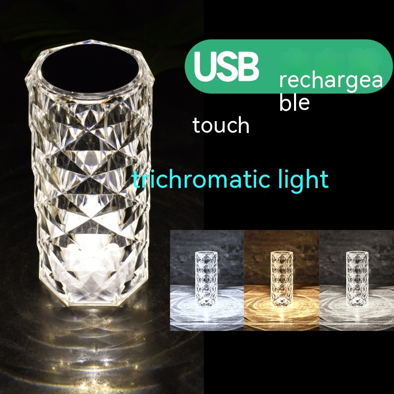 Crystal Rose Lamp Atmosphere Creative Led Table Lamp - Image 4