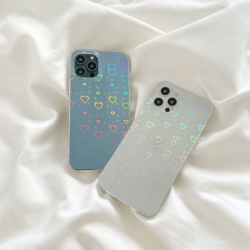 Laser Colorful Love For Double-sided Coated Silicone Phone Case - Image 2