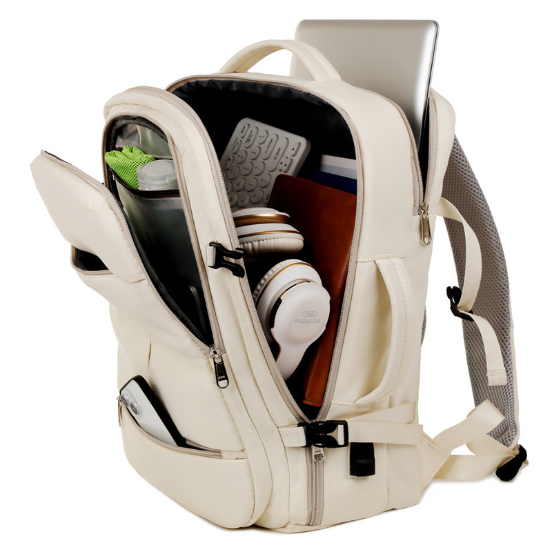 Large Capacity Backpack For Women Men Multiple Pockets And Zippers Versatile Computer Bags Business Travel Backpack - Image 6