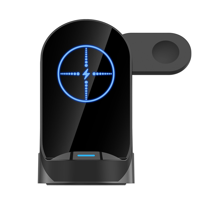 Foldable 3-in-1 Wireless Charger Vertical Stand 15W - Image 3