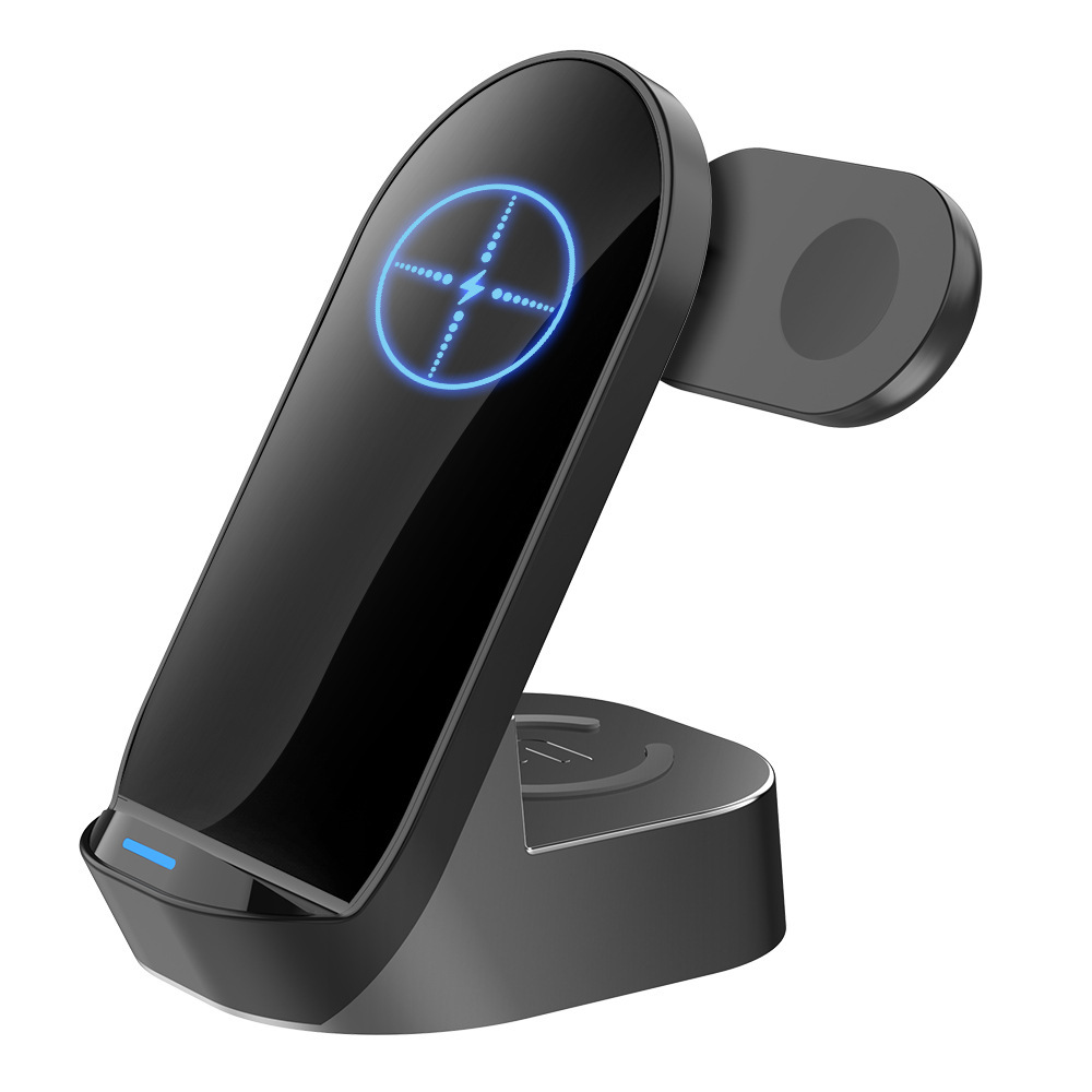 Foldable 3-in-1 Wireless Charger Vertical Stand 15W - Image 2